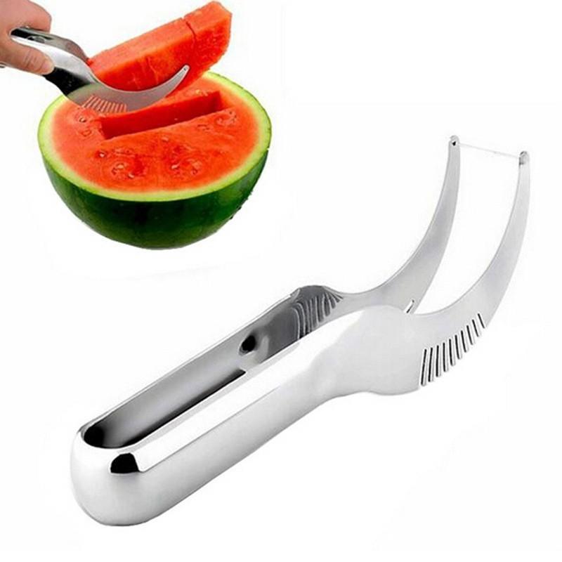 Stainless Steel Watermelon Artifact Slicing Knife Watermelon Clip Multifunctional Fruit And Vegetable Tools Kitchen Accessories