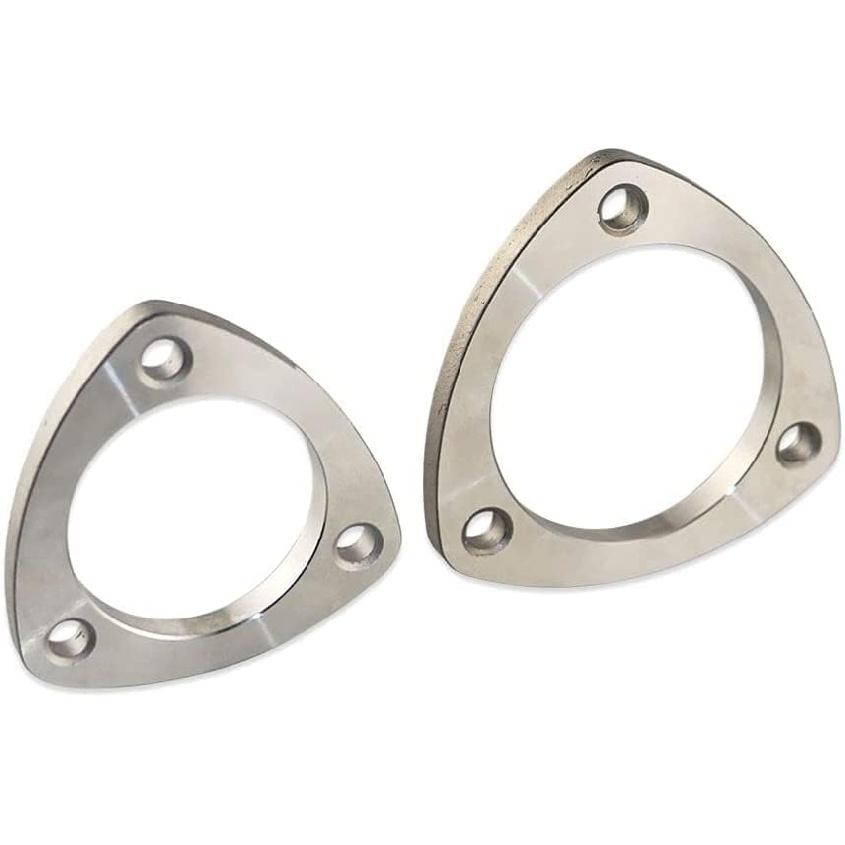 2" 3 Bolt Exhaust Flange Exhaust Gasket Exhaust Flange Connection Kit Fit for 51mm Exhaust Stainless Bros SS304-1 Pcs Flange and 1 Pcs Gasket