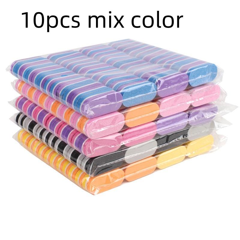 10/50/100pcs mix Nail Supplies Mini Nail Sponge Files Buffer Block Double Side Buffing Gel Nail Polish Manicure Tools Kit
