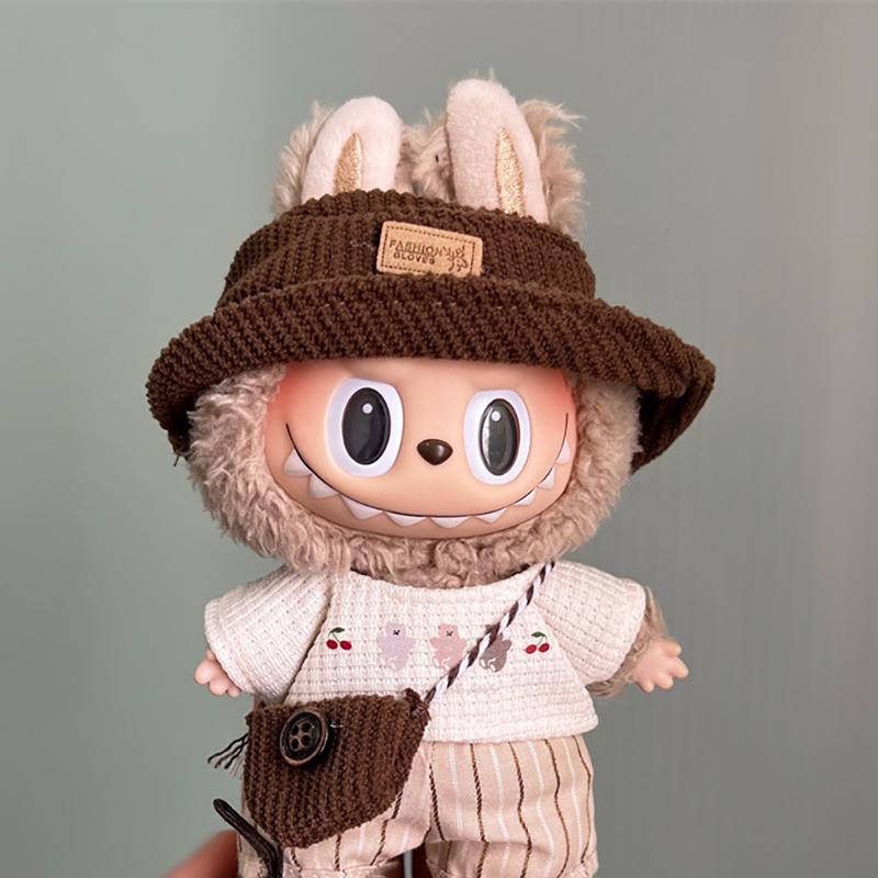Mini Doll'S Clothes Outfit Accessories For Plush Vinyl Labubu Doll Cotton Doll Replacement Suit Only Clothing For Kids Gift