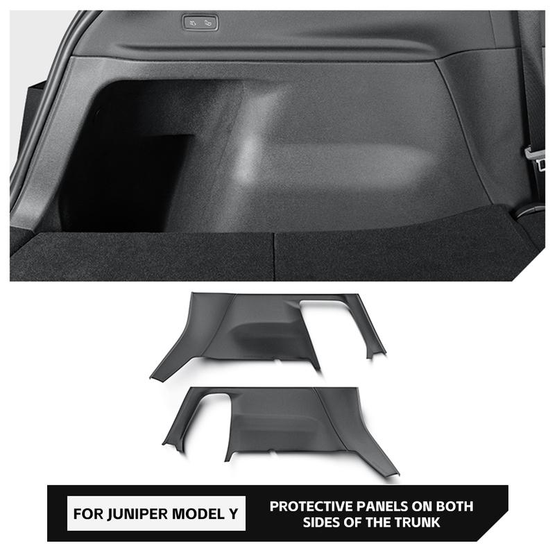 For Tesla Model Y Juniper 2025 2026 Car Rear Luggage Compartment Side Kick Pad Protection Scratch Mat Car Interior Accessories