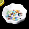 4mm Faceted Rhombus Crystal Beads Glass Beads DIY Handmade Beads Loose Beads Material Hair Jewelry Accessories Beads for Jewelry Making