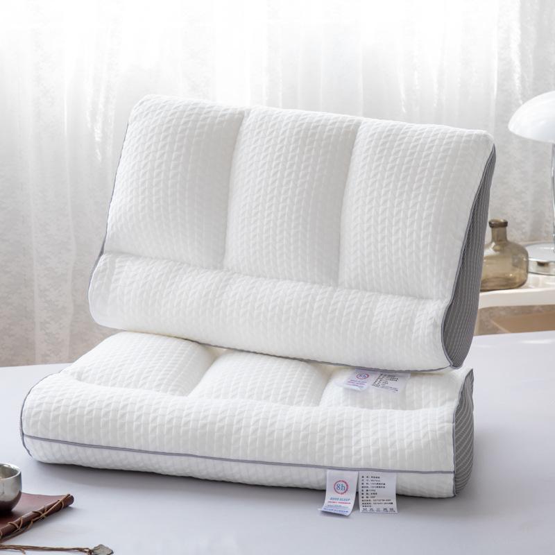 

Массажная подушка для шеи из цельного хлопка с перегородкой, трикотажная хлопковая подушка с перьями, односпальная подушка для дома в форме сердца 48 * 74