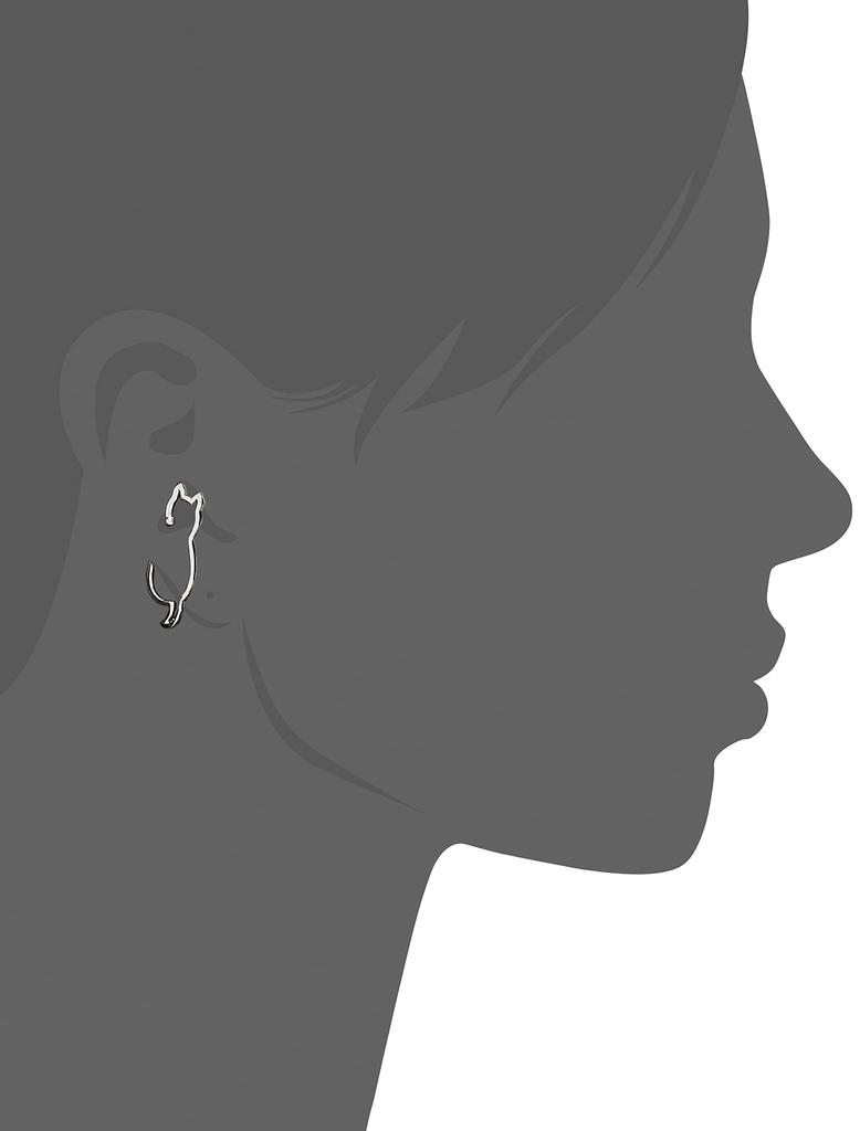Vendome Earrings K10 White Gold Cat Ear Cuff vhodné pro GJBE0344H WG [Oficiální] [VIH Aoyama] [Dar pro produkt Me&Cats]