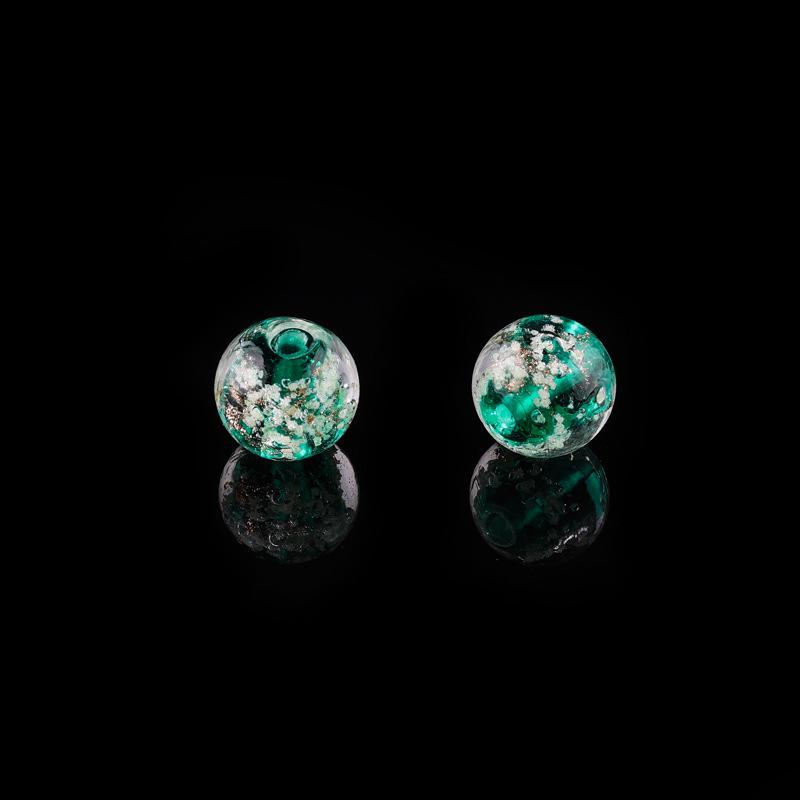 Luminous Gold Sand Glass Charm Pendant Necklace & Bracelet Kit - DIY Ancient Style Beaded Jewelry Accessories