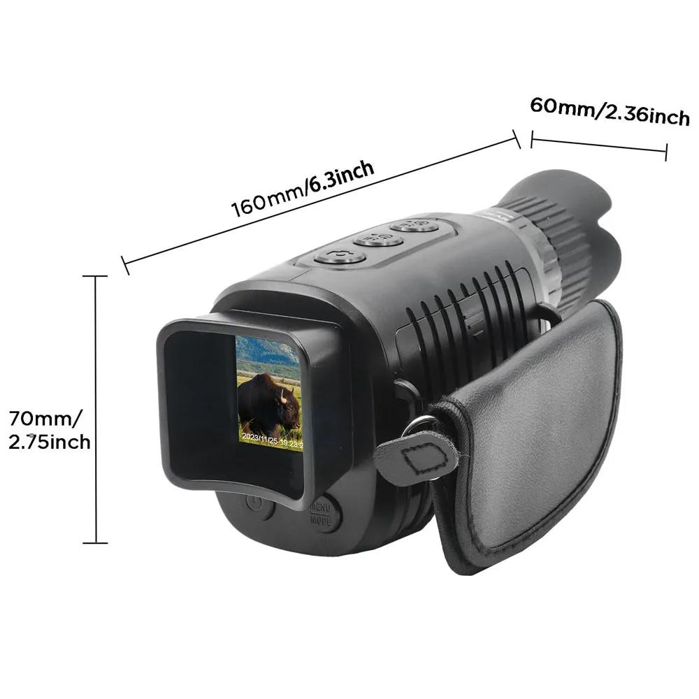 R7 Monocular Telescope,1080p 2.5K Infrared Night Vision Divice,Video Playback for Travel,Camping,Hunting,Surveillance,Boating