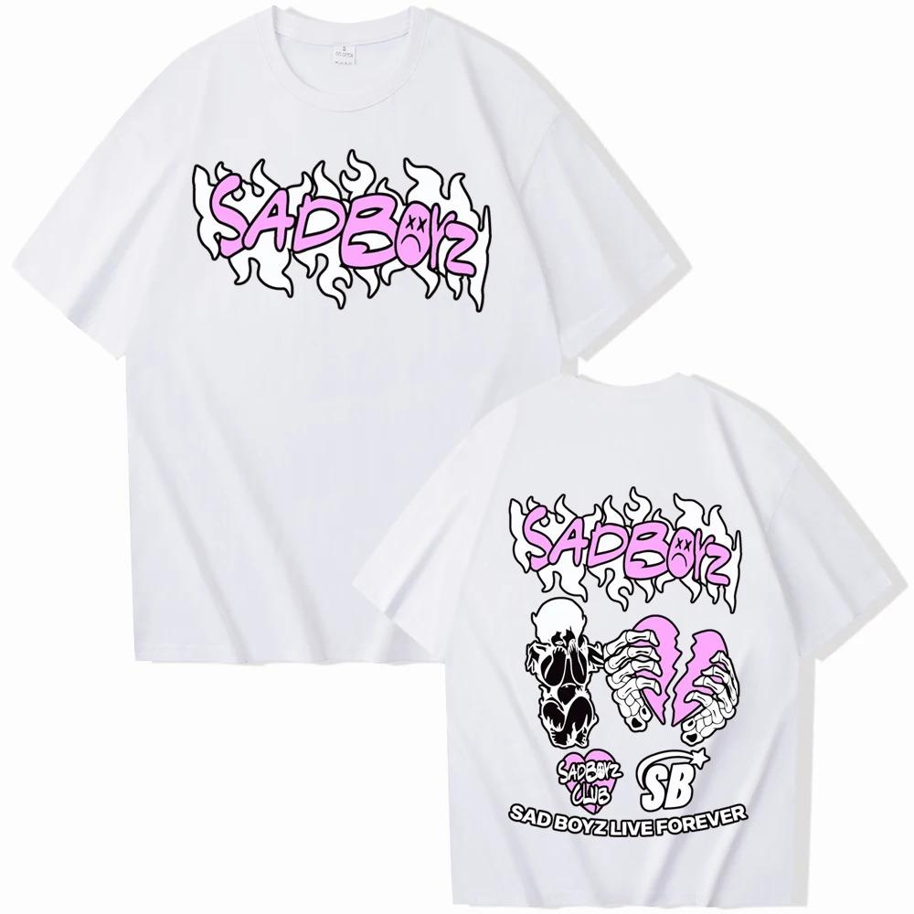 2024   Junior H Sad Boyz T-Shirts Unisex Harajuku O-Neck Short Sleeve Shirts Fans Gift