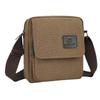 Men's Retro Canvas Crossbody Bag - Small Square Design for Business & Casual Commute