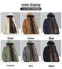 2025 Men's Winter Jacket: Fleece Lined, Thickened Cotton, New Warm Style, Casual Hooded Stand Collar.