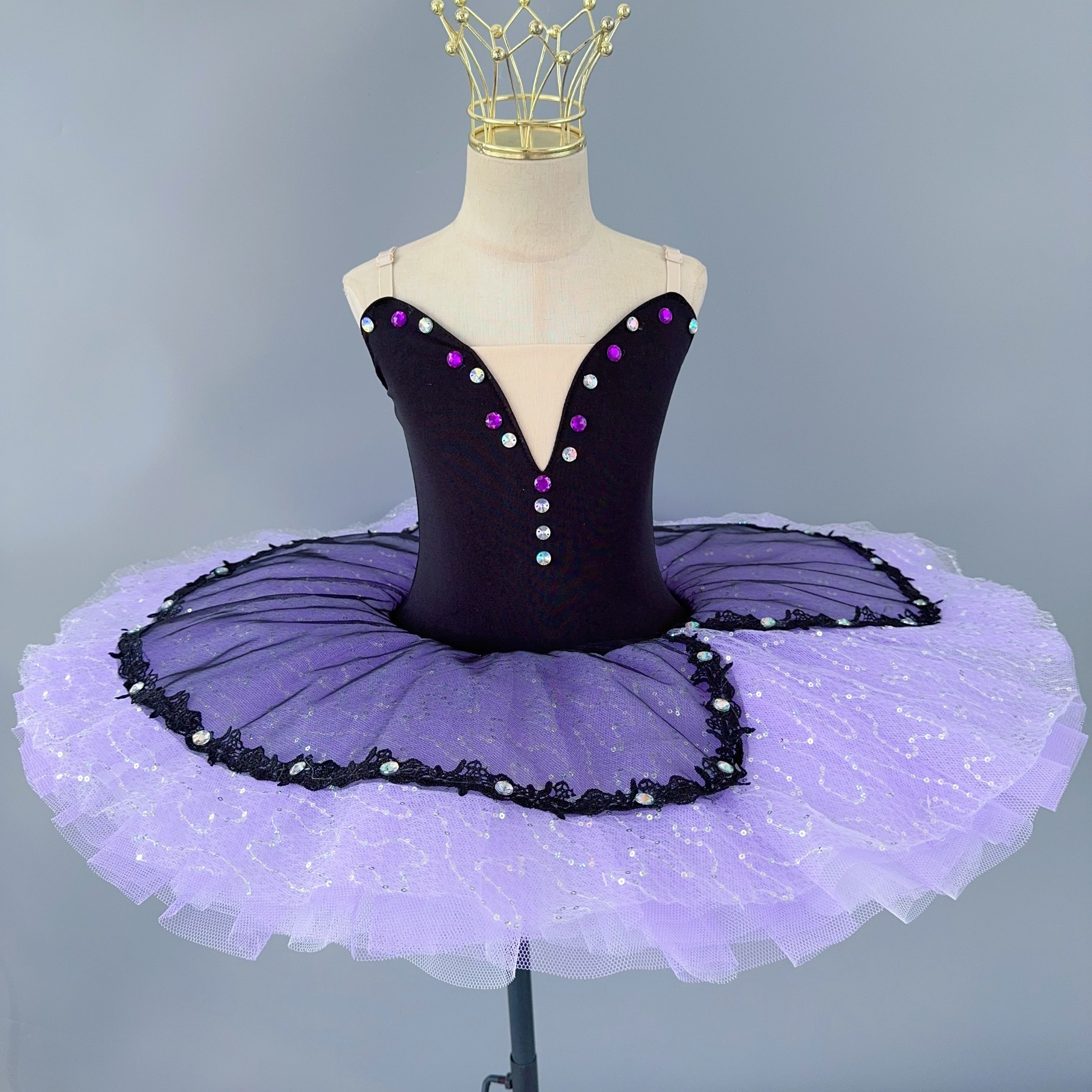 

Лялькова фея Професійна балетна пачка Блинчик для дівчинки Тюлеві тарілчасті пачки для виступів для жінок Балетна пишна спідниця для танцю 120