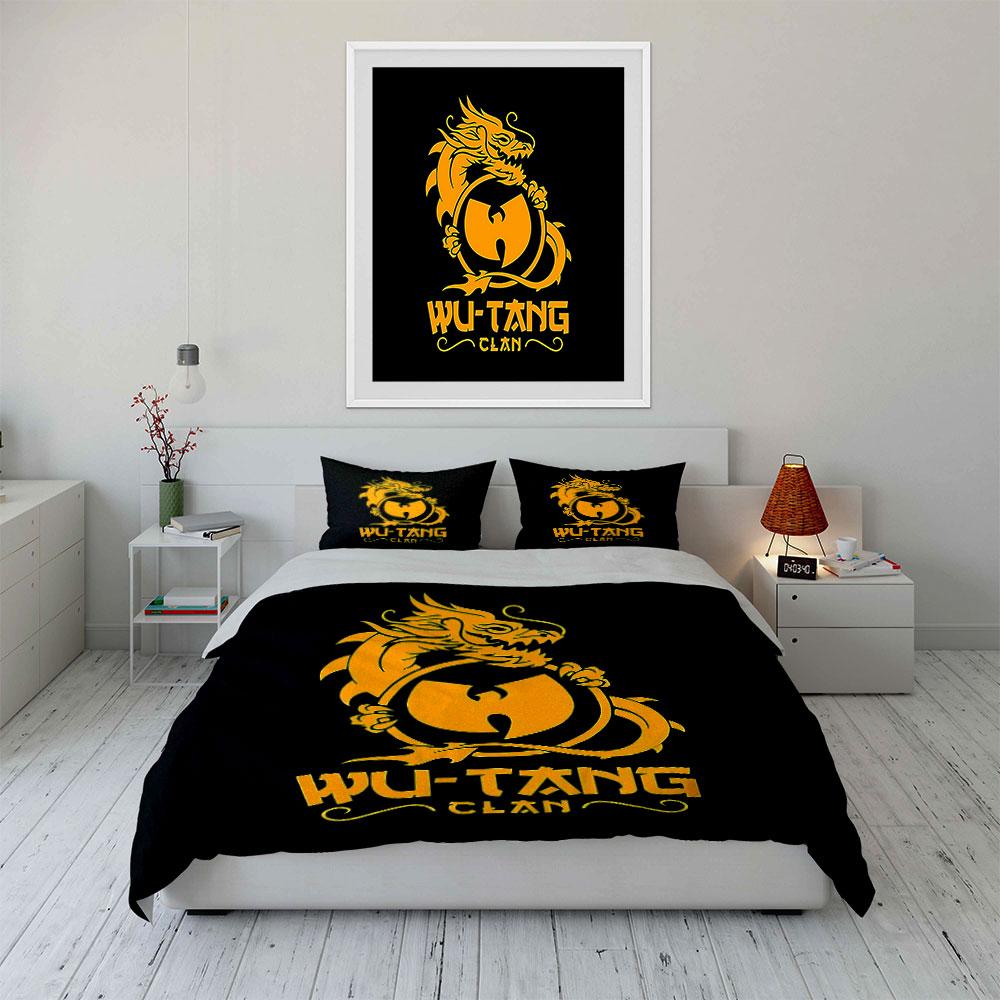 Drache Wu-Tang Bettwäscheset Bettwäsche Bettbezug Set Bettbezug Kissenbezüge (1 * Bettbezug 2 * Kissenbezüge, ohne Bettdecke)