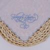 Embroidery Cotton Square Handkerchief Wedding Party Favor Decorative Kerchief for Bride Wedding Gifting Packing Use