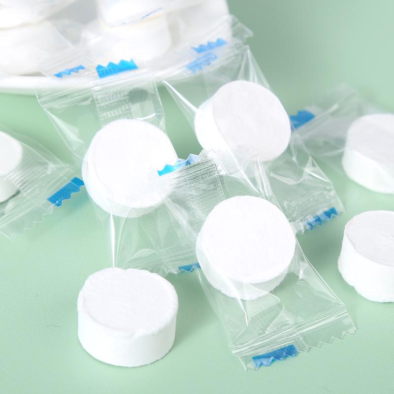 Tragbares Reise-Gesichtswaschhandtuch - Einweg-Komprimierte Schönheits-Reinigungstücher