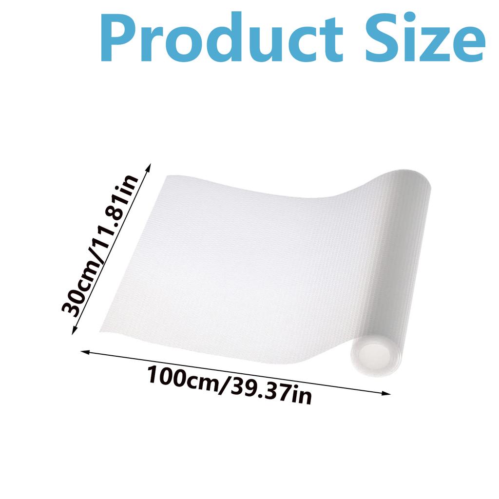 Kitchen Drawer Mat Transparent Drawer Liner Non Adhesive EVA Mat for Drawers, Refrigerator, Cabinets, Shoe Racks and Shelves