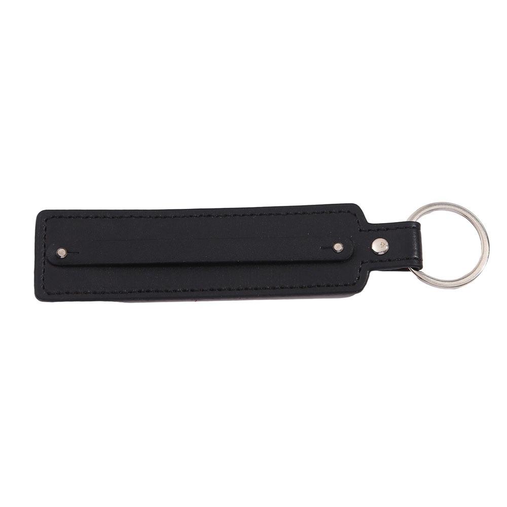 Durable Artificial Leather PU Leather Key Ring Hanging Accessories Anti-Drop Leather Key Chain Small Belt Key Strap Gift чёрный