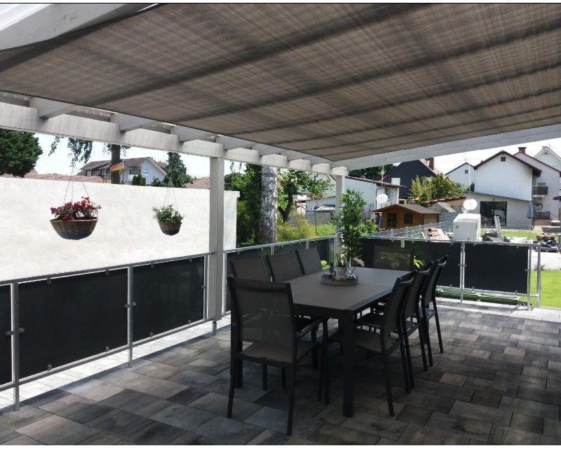 Thickened Outdoor Sunshade Net: Triangular Sail Canvas for Terraces, Balconies, Gardens, and Courtyards