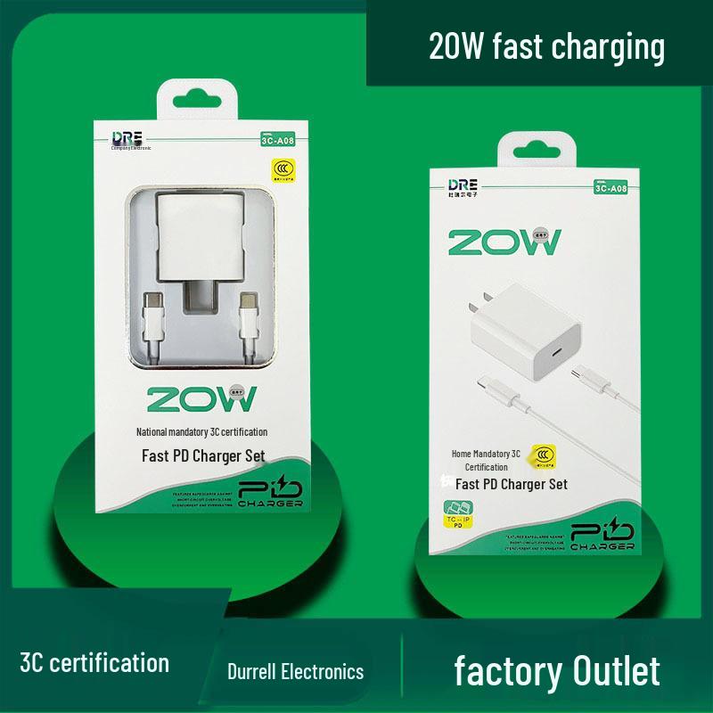 3C Certified Charger Set: Compatible with Apple PD20W & Huawei 66W Super Fast Charging