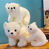 Cartoon White Throw Pillow 25cm Plush Doll Polar Bear Doll Plush Toys Polar Bear Plush Stuffed Toys