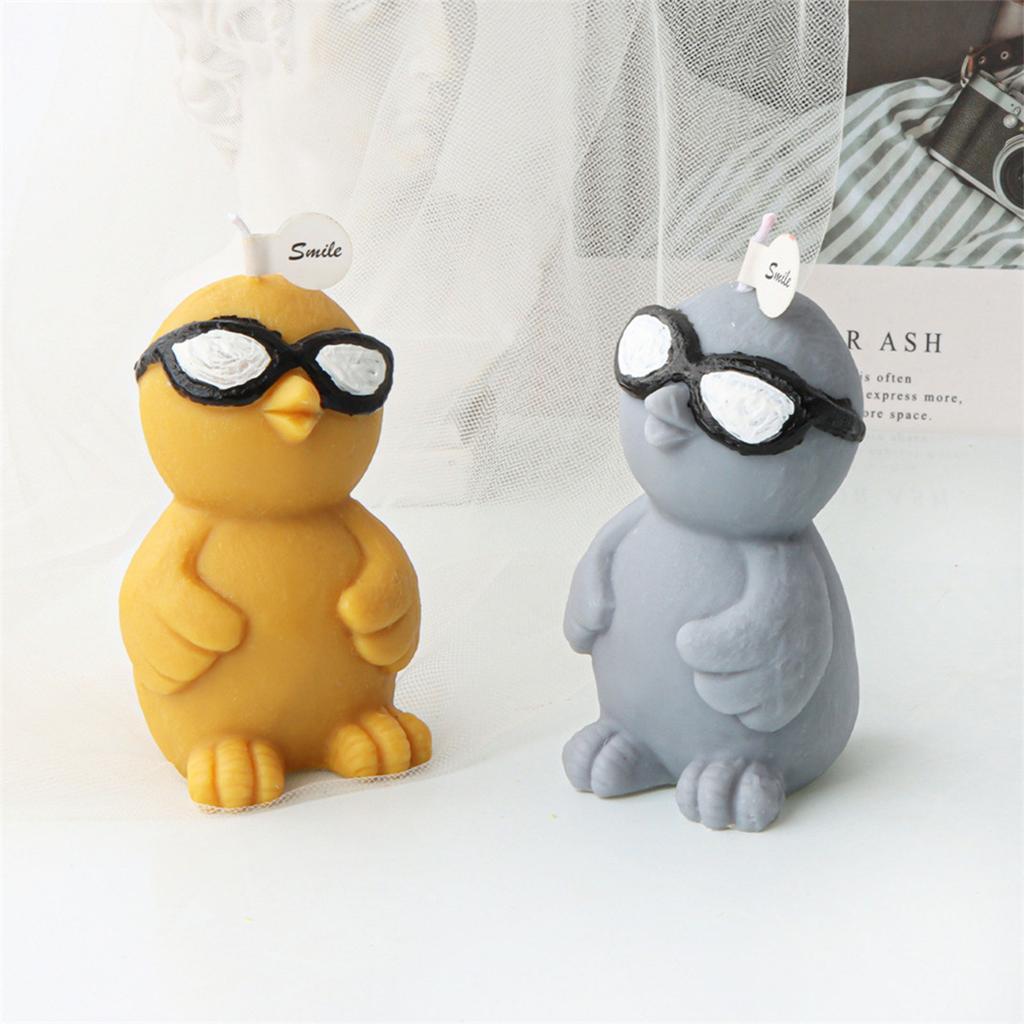 Chicken Silicone Mold Lovely Easter Anamal Candle Mold Handmade Scented Candle Making Soap Mould for DIY Home Decoration