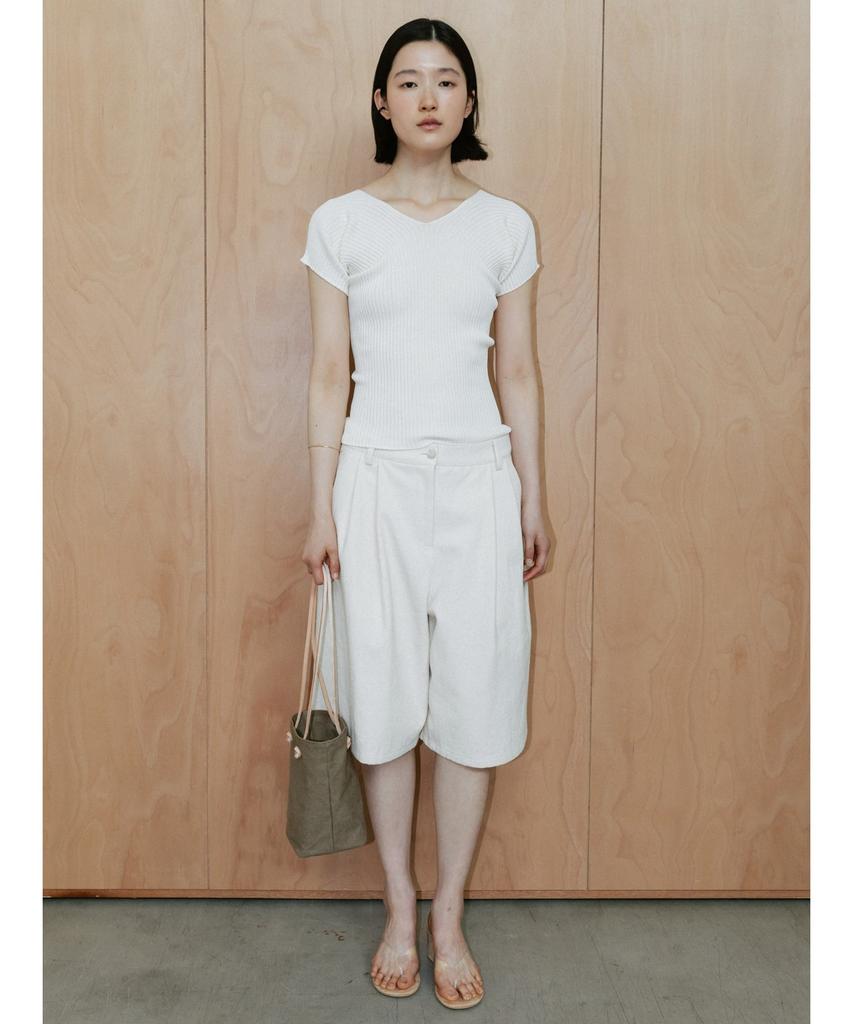 Diaepeocheo Delia Short Sleeve Knit Top Beige (Ta6451A01A)