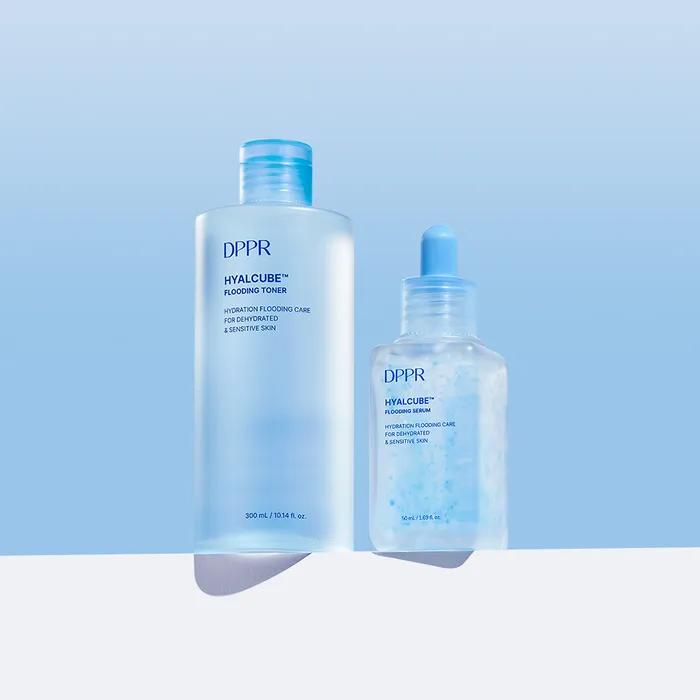 [Moisture Recharge Set] Hyaluronic Acid HyalCube Mildly Acidic Moisture Toner 300ml + Moisture Serum 50ml