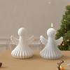 2026 Latest Models Angel Silicone Candle Mold Aromatherapy Wax Polymer Clay Resin Statue Tool Art Wing Stripe Grid Design Male