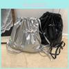 Pu Satin Drawstring Ladies Bag With Drawstring Design For Daily Use