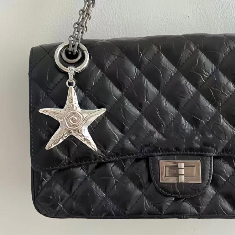 Stilvoller Metallschlüsselanhänger Seesternform Schlüsselanhänger Modischer Schlüsselanhänger Perfekt zur Aufwertung des Aussehens von Tasche und Schlüssel