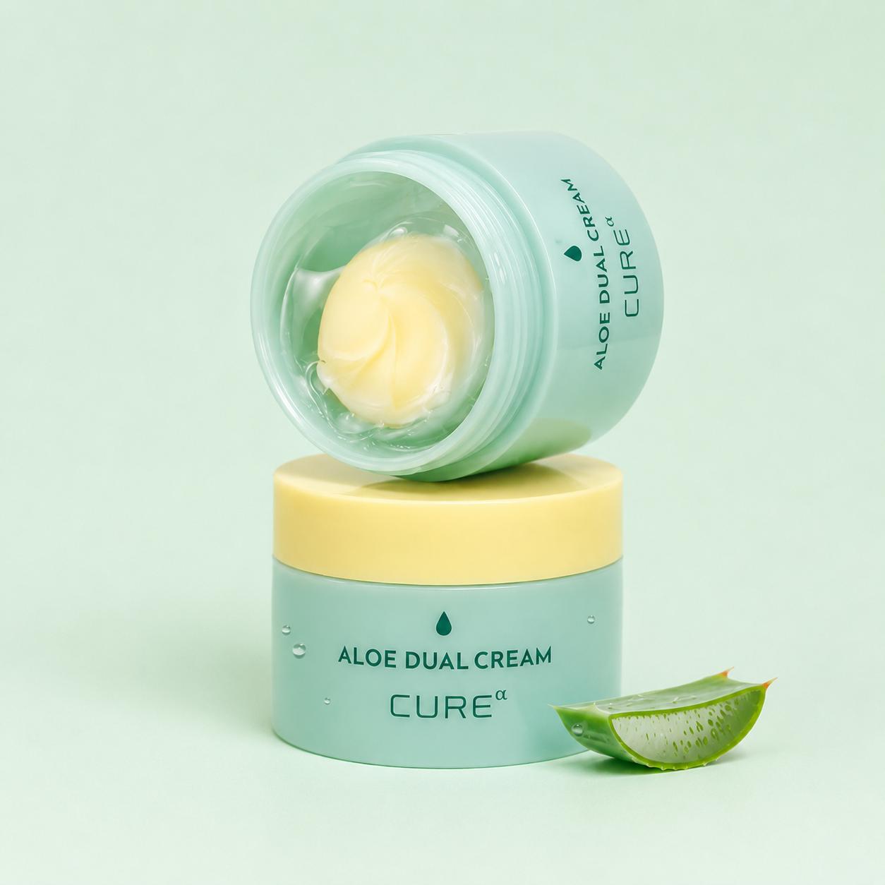 

Kim Jeong Moon Aloe Cure Alpha Aloe Dual Cream Moisturizing Balance Face Cream 55ml