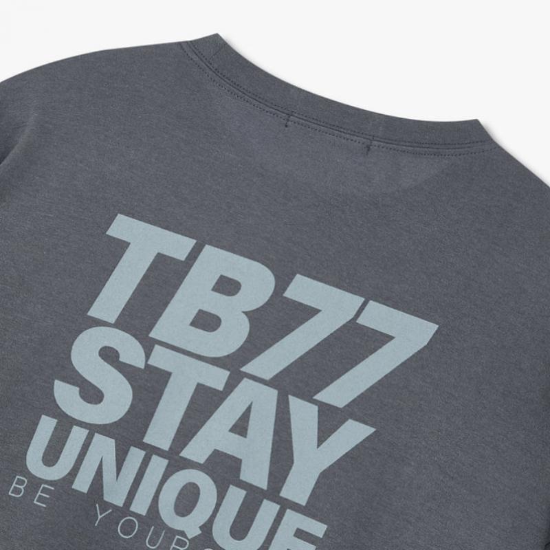 STudio Tomboy Unique LeTTering ShorT Sleeve T shirT 9176222994