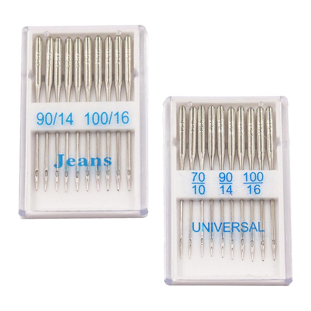 20Pcs Sewing Machine Pins Universal Metal Standard Pins Replacement Part for Wide Range of Fabrics, Thick Cloth, Jeans, Chiffon
