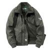 Verdickte, kurze Stehkragenjacke für Herren im Herbst und Winter, warmer Pelzkragen, mehrere Taschen, warme Jacke