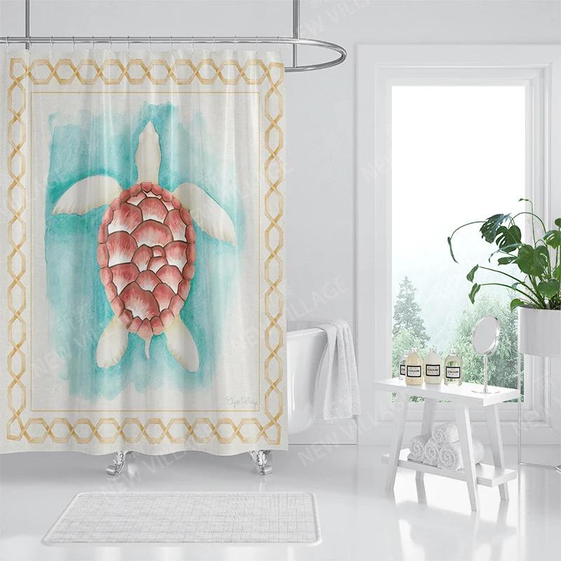 Domácí voděodolná látka Koupelnové závěsové doplňky 90x200 Sprchový závěs 240 * 200 Sprchový závěs ve stylu Atlantis
