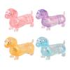 1/4Pcs Stress Relief Toy Glossy Finish Soft Slow Rebound TPR Material Dachshund Squeeze Toy Animal Decompression Toy