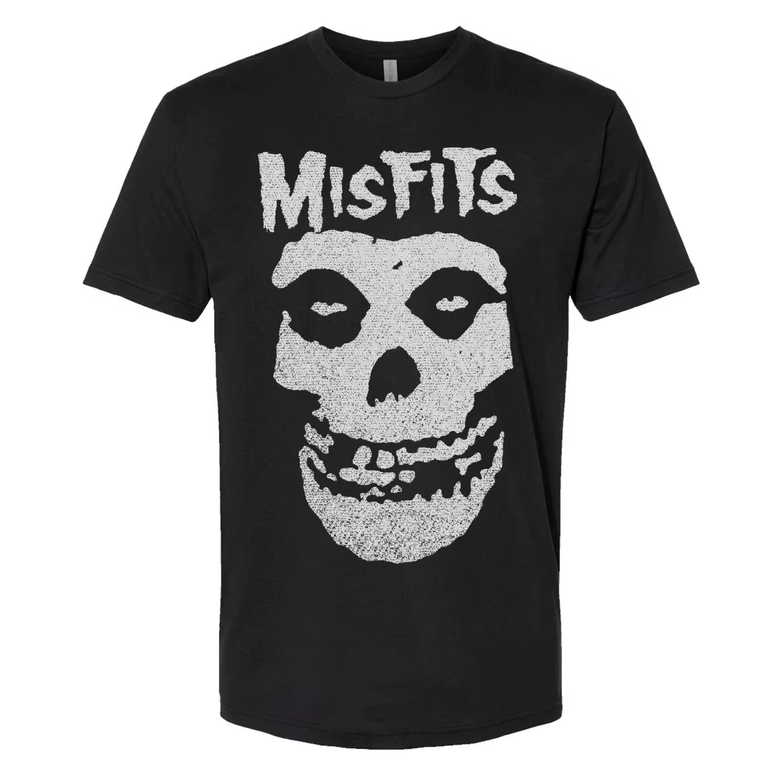 

Misfits T-Shirt Punk Rock Danzig Black Flag Misfits Minor Threat Fear High-end Luxury Is for Both Men and Women Top Y2k 5XL різнокольоровий