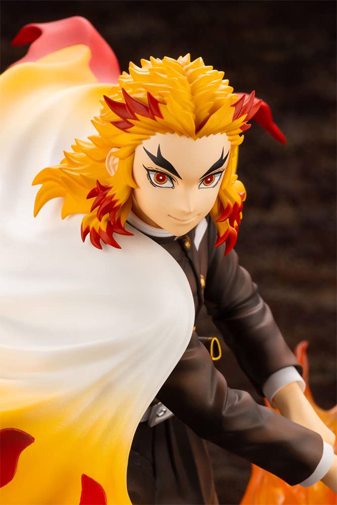 Kotobukiya ARTFX J Demon Slayer: Kimetsu No Yaiba Rengoku Kyojuro 1/8 Scale PVC Pre-painted Finished Figure PP927