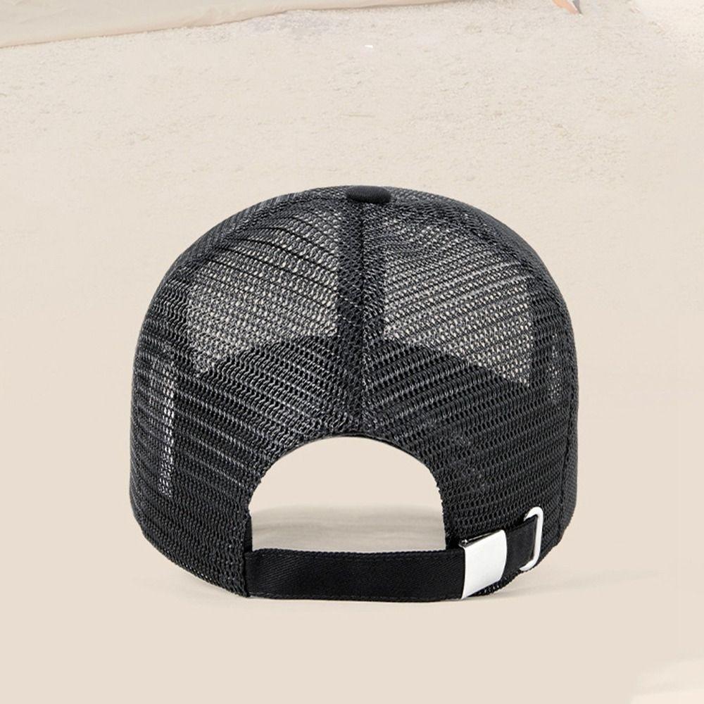 Adjustable Men Snapback Hat Quick-dry Sports Mesh Caps Trucker Cap Mesh Baseball Cap  Unisex