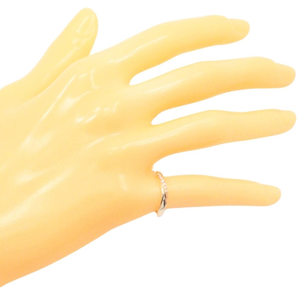 4℃ Ring Silver/K10 Pink Gold #4.5(US Size) 2.1g Women Used