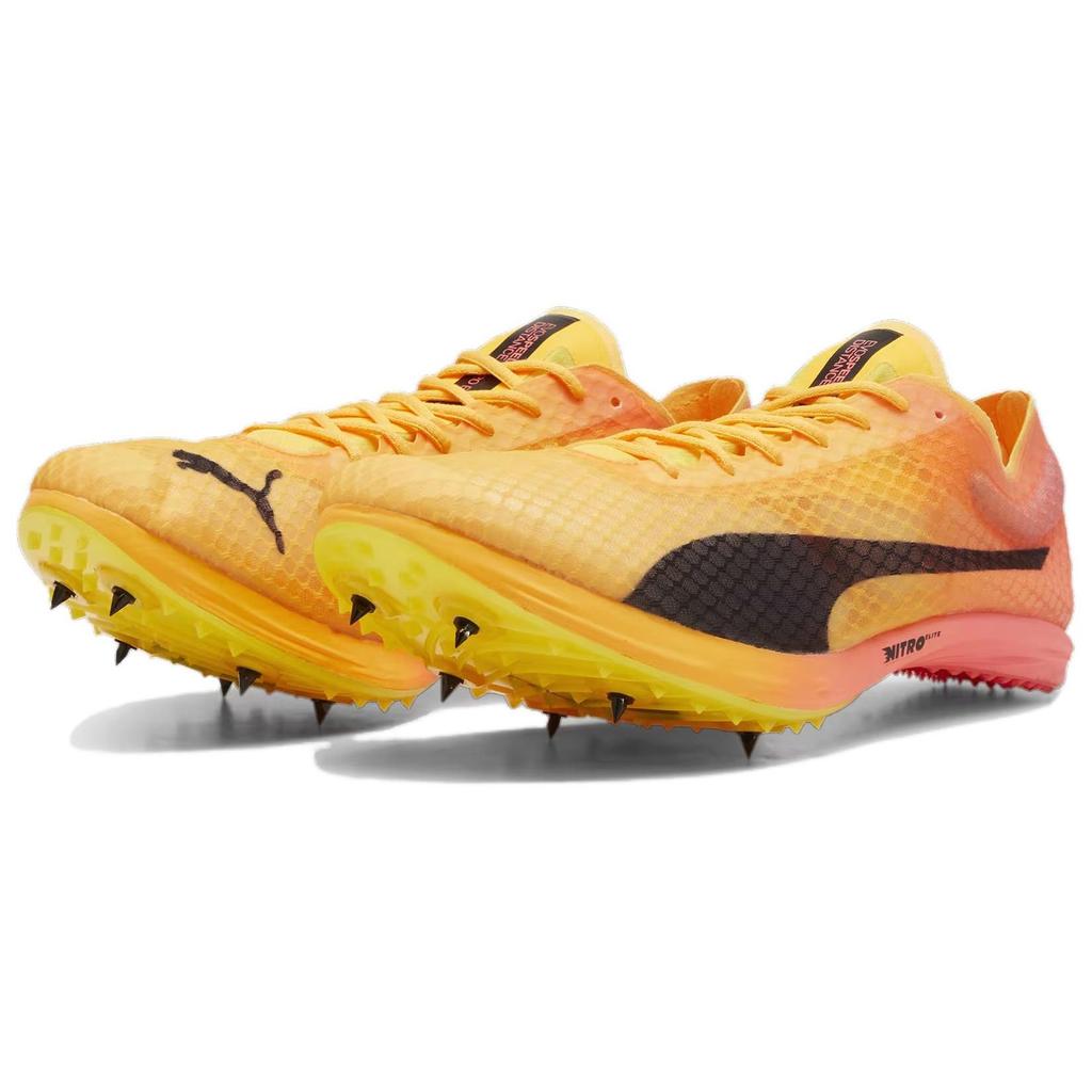 Puma Evospeed Distance Nitro E Comfortable Versatile Shock Absorbing Durable Low Top Training Running Shoes Men Sneaker Orange Black 380000-01
