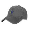 Pulsatilla Curacao Soccer Baseball Caps Distressed Denim Hand Flag Snapback Hat for Unisex Women Outdoor Running Golf Gift Hats Cap