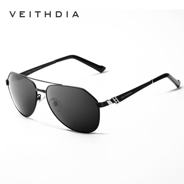 VEITHDIA Stainless Steel Men's Sunglasses Polarized Mirror Lens Eyewear Accessories  3559
