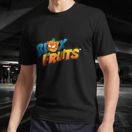 Мерч Blox Fruits Футболка с логотипом Blox Fruits Забавный логотип Мужская футболка в американском стиле 2XL