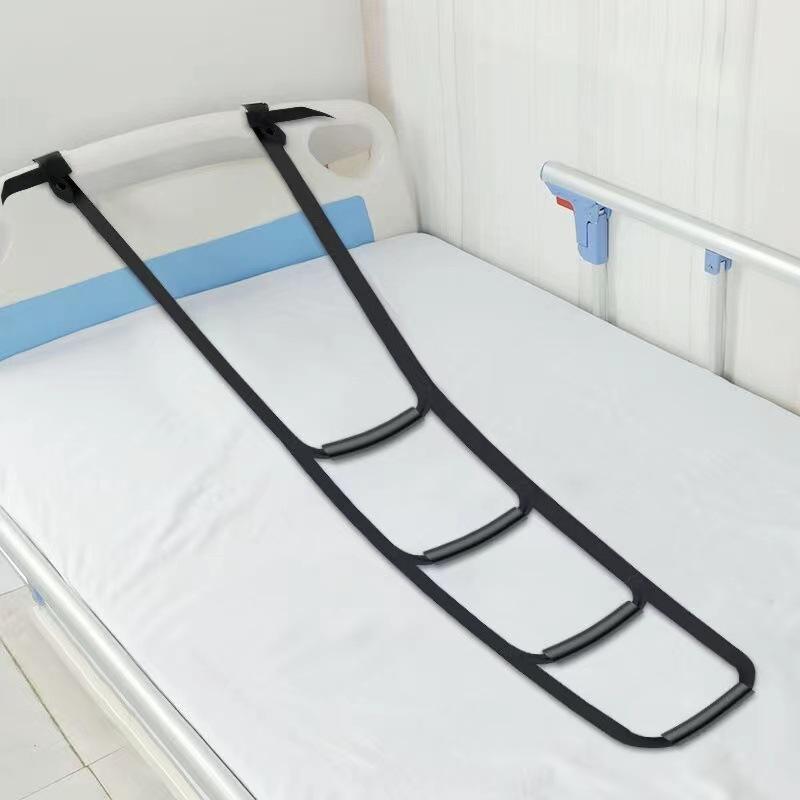Elderly Get Up Aid Disabled Get Up Ladder Assist Belt Adjustabe Bed Assist Strap With Handrails Pull Up Sit Up Wake Up Rope