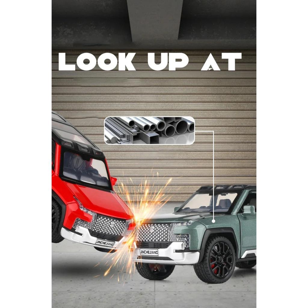 1/32 BYD Look UPAT U8 SUV Alloy Model Car Toy Diecasts Metal Casting Sound and Light Car Toys for Children Vehicle