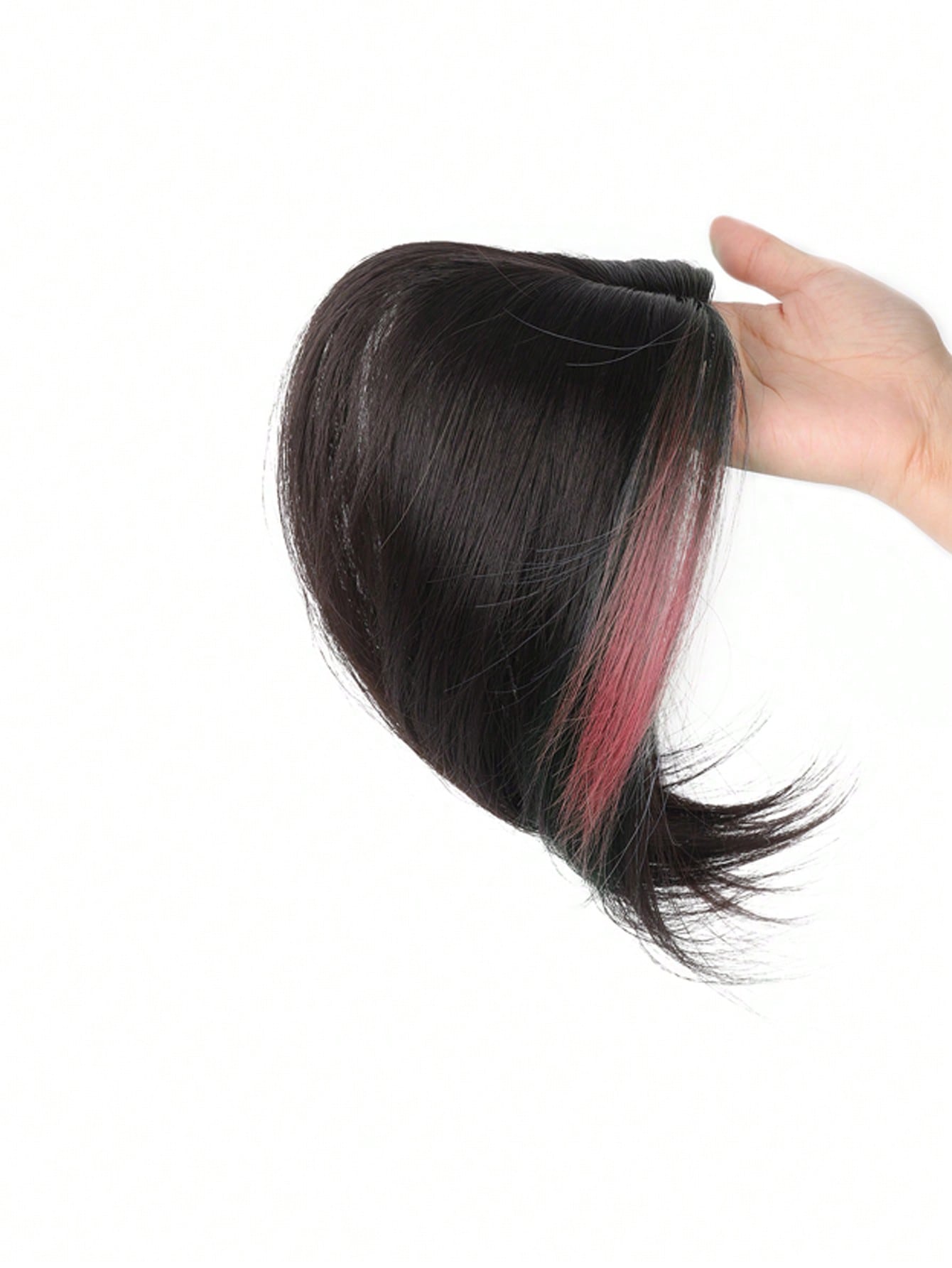 

Волосы наверху с челкой в форме восьмерки, три заколки в волосах наверху для ежедневного использования женщинами, термостойкие синтетические парики для начинающих 10inch