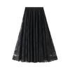 Gonna Lunga Estiva da Donna Carina Elastica Vita Alta Boho Occhiellata Linea ad A Svasata Lunga Gonna Lunga in Pizzo a Strati Primavera Gonne Lunghe da Spiaggia per Donna