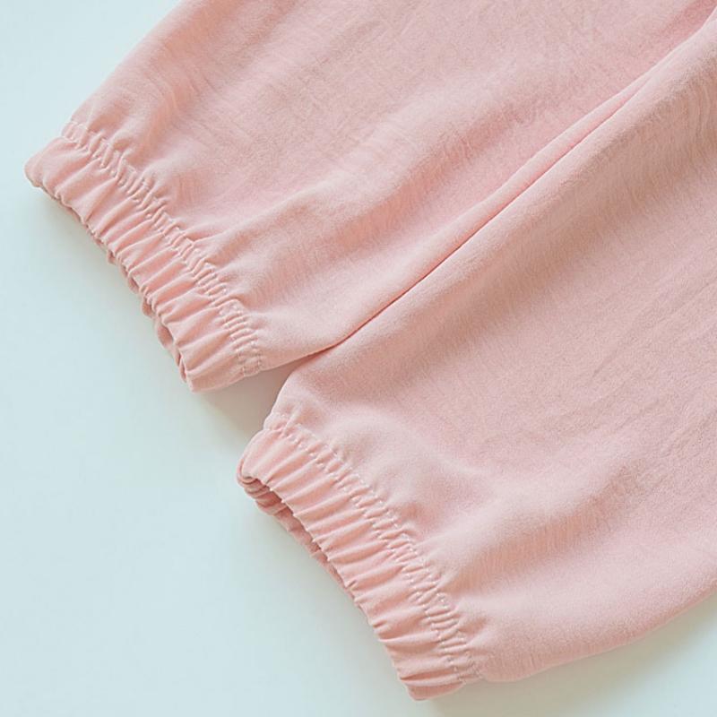 Dětské cool kalhoty pro chlapce dívky léto korejský ležérní sportovní dětské volné kalhoty jednobarevné měkké teenagerské rovné kalhoty 1-7 let