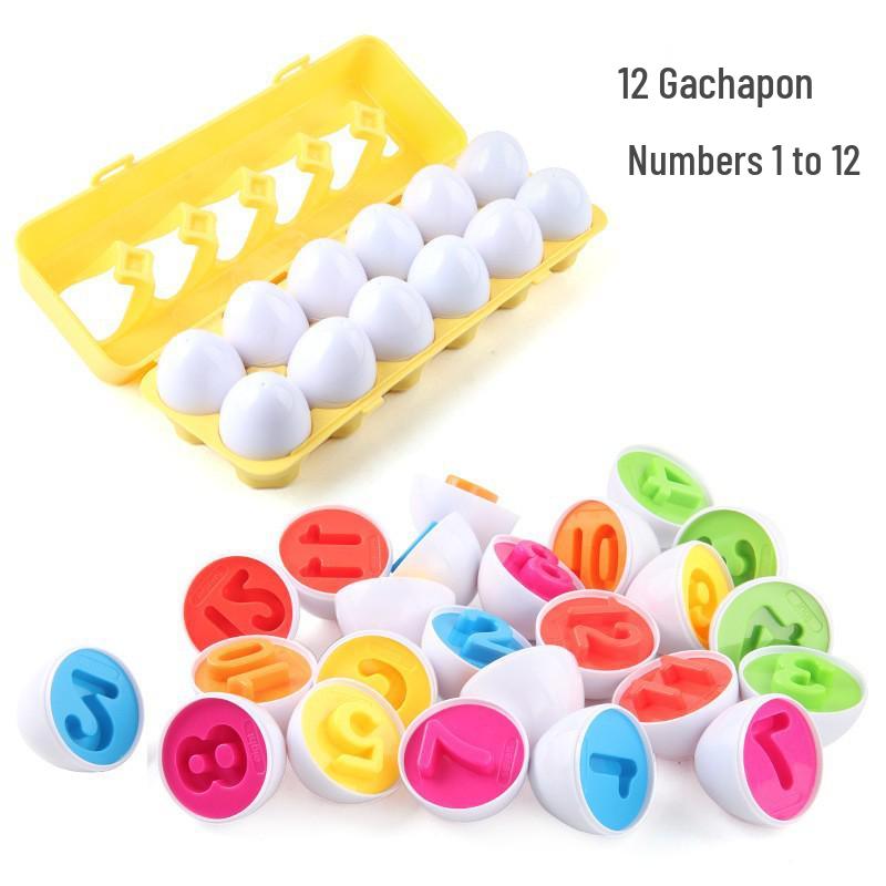 50 Style Matching Smart Eggs: Educational Toys for Early Childhood Cognitive Development