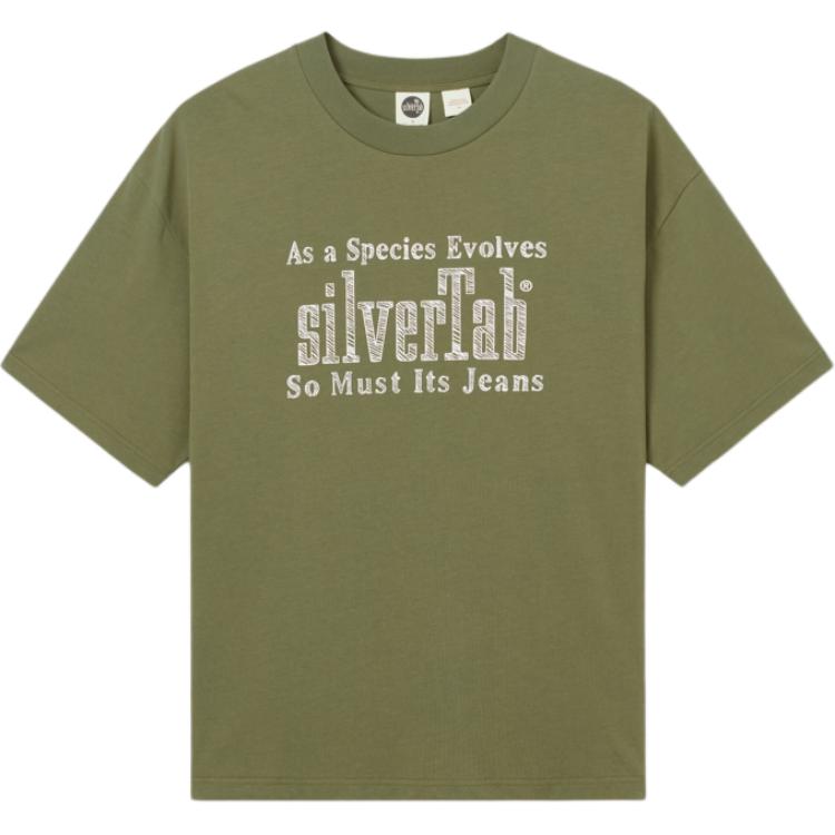 

Levis SS25 Casual Comfortable Letter Round Neck Short Sleeve T-Shirt Men T-Shirts Green 004GN-0001 S