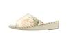 Pansy Indoor Slippers Women's Hand-Knitted Antibacterial Size M Ivory